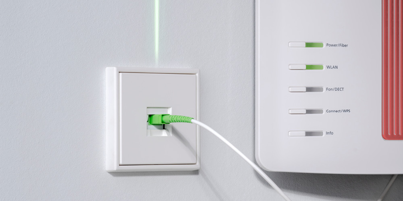 Die neuen Glasfaser-Anschlussdosen bei Elektro Schäffner in Ritteburg